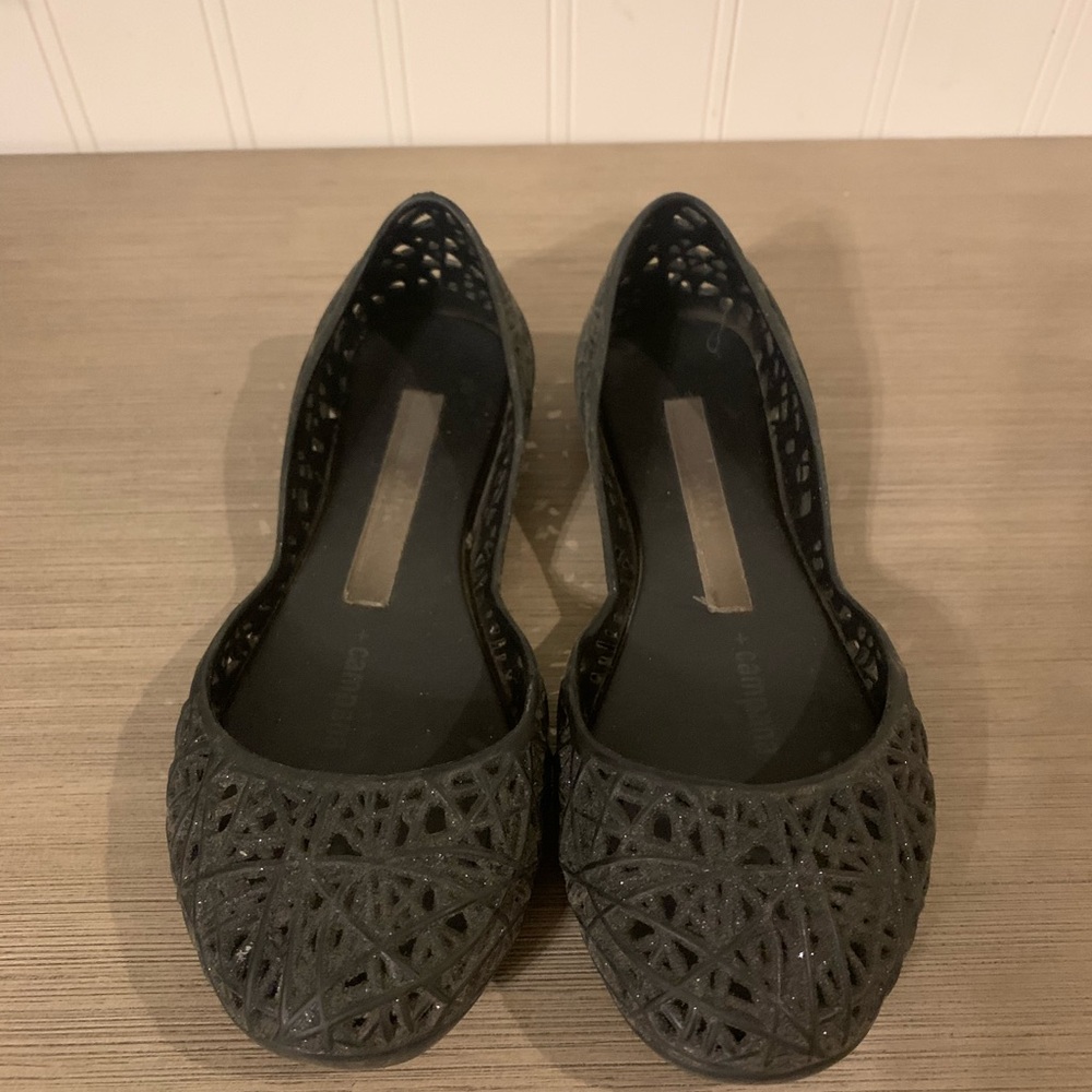 Mini Melissa glittery ballet jelly shoes